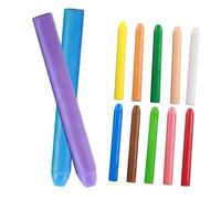 GARVALON 12pcs Dust Colored Chalk for Classroom and Outdoor Use Washable Non Dusty Chalkboard Chalk with Comfortable Grip for Teachers Students and Artists
