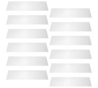 GARVALON 12pcs Plastic Pet Cage Liners 35.6x11.5cm 100 Cable Ties, Splash-proof Guard for Small Animal Habitats, Suitable for Rabbits, Guinea Pigs, Ferrets, and Birds