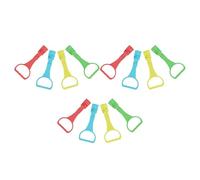GARVALON 12pcs Pull Up Rings for Playpen Stand Up Helper Walking Aid with Safety Grip Exercise Fitness Tool in Blue Red Yellow Green for Indoor Training and Development