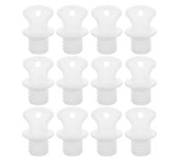 GARVALON 12pcs Rubber Hot Water Bottle Stoppers 16mm Leak-Proof Sealing Caps Replacement Plugs for Hot Water Bags Sturdy Rubber Bottle Seal Accessories