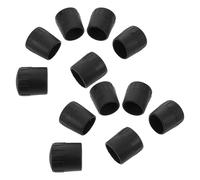 GARVALON 12pcs Rubber Mic Stand Foot Protectors for Tubes Vibration Dampening Sleeve Caps for Microphone and Guitar Holder Stands for Studios and Live Performance Use