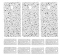 GARVALON 12pcs Small Pet Molar Stones for Hamsters, Rabbits, and Guinea Pigs - Natural Light Grey Grinding Chew Blocks for Teeth Care and Dental Health in Small Animals