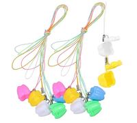 GARVALON 12pcs Toddler Tooth Keepsake Box Plastic Lost Tooth Container Baby Fairy Storage Case for Boys and Girls Newborn Memorial Set Assorted Style