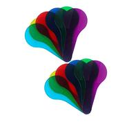 GARVALON 12Pcs Translucent Colour Mixing Paddles Primary Color Filter Boards for Educational Science Learning Safe Abs Material Preschool Elementary Classroom Tool
