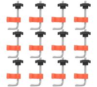 GARVALON 12pcs Woodworking Corner Clips and Locking Clamps for Granite and Stone Slabs, Plastic Material Wear-Resistant Surface and Fine Tuning Capability, for Outdoor Diverse Tasks