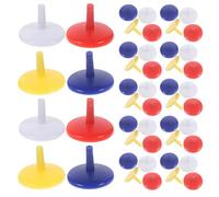 GARVALON 150Pcs 18Mm Plastic Golf Ball Markers Mixed Colors Golf Marker Tools for Putting Green Positioning Mini Accessories Set for Course Use