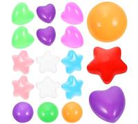 GARVALON 150Pcs Thickened Heart-Shaped and Pentagram Ocean Ball Set Creative Playing Balls Educational Fun Pool for S Party and Amusement