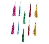 GARVALON 15pcs Cat Teaser Replacement Heads with Bell Tassel Interactive Cat Accessories Material for Safe Play and Bite Behavior Control Random Color