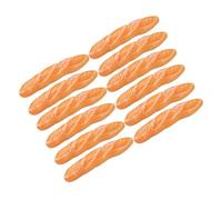 GARVALON 16pcs Baguette Bread Models for Doll House DIY Decoration Realistic French Style Bread Ornaments Photography Props for Home Shop Restaurant Display