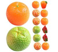 GARVALON 16pcs Decorative Fruit Models Miniature Artificial Fruit Ornaments for DIY Crafts Teaching Props Photography Film Accessories Mixed Styles