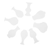 GARVALON 16pcs Painting Stencils Chinese Blue White Porcelain Flower Vase Design Thick Cardboard Paper for S Drawing Crafting Art Projects and Decoration