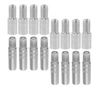 GARVALON 16pcs Tire Valve Stem Extenders Set Copper Air Valve Extensions MEX27 MEX39 Sizes for Car Truck RV Motorcycle Quick Inflation and Tire Maintenance