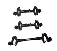 GARVALON 1set Adjustable Dual Stroller Connector for Stroller Accessories Iron Material Easy to Manage Two Fits of Umbrella and Some High Landscape