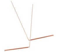 GARVALON 2 Pcs Copper Dowsing Rods Lightweight Portable Energy Seeking Rods for Water Veins Underground Pipeline Detection Magnetic Field Detector Tools for Agricultural and Construction