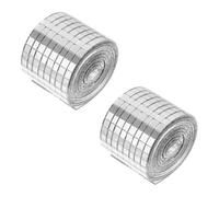 GARVALON 2 Rolls DIY Mosaic Mirror Tiles Sticker Self-Adhesive Glass Squares for Wall Decoration Craft Projects Kitchen Bathroom Bedroom Interior Pack
