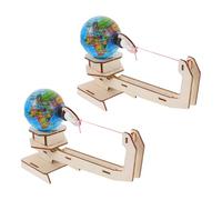 GARVALON 2 Sets STEM Gravity Science Kits for, Educational Earth and Moon Physics Puzzle, Wooden Science Experiment Kits for Home School Classroom