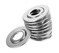 GARVALON 20pcs Fire Sprinkler Cover Plates Stainless Steel Double Disc Escutcheon Replacement for Wall Mounted Fire Sprinkler Heads Expandable Pipe Covers Concealing Unsightly Fixtures