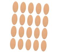 GARVALON 20pcs Oval Unfinished Wood Slices Thick Basswood Cutouts DIY Wooden Pieces for Crafts Art Projects Painting and Home Decoration