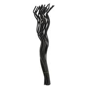 GARVALON 20pcs Rattan Reed Diffuser Sticks Replacement for Aroma Diffusers Porous Fragrance Reeds for Long Black Scent Sticks for Home Relaxation and Decoration