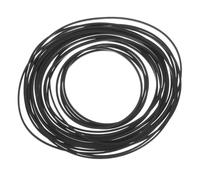 GARVALON 20pcs Rubber Cassette Tape Recorder Belts Replacement Square Drive Belts for Recorders Dvd Drives Portable Players Stable Performance Accessories