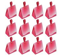 GARVALON 20pcs Small Rosy Gradient Embossed Candy Favor Boxes Handle, Wedding Party Treat Containers, Chocolate and Biscuit Storage Boxes, Bridal and Birthday Favors