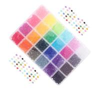 GARVALON 2160pcs Crystal Acrylic Beads Colors Faceted Tiny Beads for Jewelry Making DIY Crafts Bracelets Necklaces Earrings Lightweight Nontoxic Crafting Kit