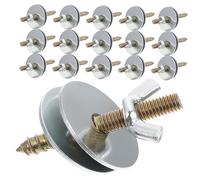GARVALON 24 Sets Bird Cage Screws with Nuts and Washers High-strength Perch Bolts for Stable Bird Stand Platforms Fixing Kit for Parrots Chinchillas and Pet Cage Accessories