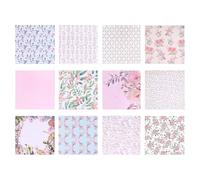 GARVALON 24pcs DIY Scrapbook Paper 6-inch Single-Sided Patterned Cardstock Sheets for Crafting, Pretty Pattern Paper for Scrapbook Albums and Handmade Cards