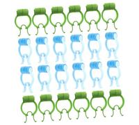 GARVALON 24pcs Professional Nose Fixing Clips for Nasal Breathing Training EVA Pom Material Flexible Fit for Various Nose Types Portable Lung Exercise Stopper in Blue and Green