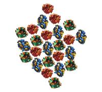 GARVALON 25pcs Cat Crinkle Balls Lightweight Paper Shiny Metallic 1.97x1.97x1.97in Indoor Play for Cats Kitten Accessories