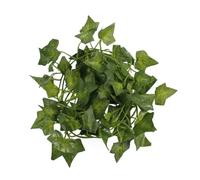 GARVALON 2m Artificial Sweet Potato Leaf Decorative Vine Green Faux Garland for Indoor Courtyard Wall Hanging Home Garden Décor