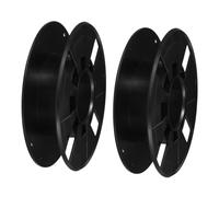 GARVALON 2pcs 0.25KG Black Hollow Plastic Filament Winding Spool for 3D Printer Filament Management, Extension Cord Organizer Reel for Workshop and Printing Accessories