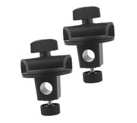 GARVALON 2pcs Adjustable Microphone Clip Arm with Abs Material and 15mm Aperture Clamp Bracket, Easy to Carry, Suitable for Stage Performance and Live Broadcast Use