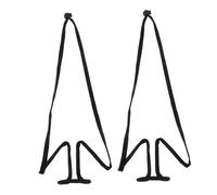 GARVALON 2pcs Adjustable Neck Microphone Clip Holder Portable Lightweight Mic Rack for Stage Performers Hosts Magicians with High Stability Design