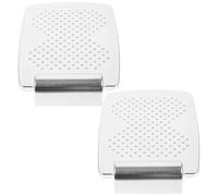 GARVALON 2pcs Aluminum Alloy Wheelchair Foot Pedal Thickened Footrest Replacement for Seniors with Lower Limb Mobility Issues Secure Non-Slip Leg Support Accessory