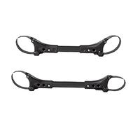 GARVALON 2pcs Baby Stroller Connectors Aluminum Pushchair Adapter Links Two Single Prams into Double Stroller for Outdoor Use, Sturdy Black Connectors for Families with Two Boys and Girls