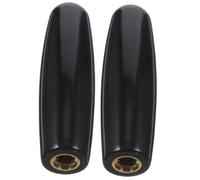 GARVALON 2pcs Black Plastic Beer Tap Handles Ergonomic Keg Faucet Replacement for Bars Restaurants Kegerators Homebrewers Easy Install Compatible Standard Beer Faucet Accessories