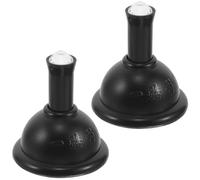 GARVALON 2pcs Black Push Button Starter Cover for Car Engine Ignition, Metal Joystick Push-pull Start Button Protector, Vehicle Interior Switch Dustproof Trim for Trucks