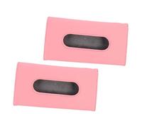 GARVALON 2pcs Car Tissue Holder for Sun Visor Reusable Leather Napkin Box Space Saving Visor Accessory for Cars Trucks Boats and Rvs Convenient Automotive Interior Organizer