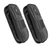 GARVALON 2pcs Car Visor Organizer Pouch with Multi-pocket Design for Fit Cars Trucks Suvs PU Auto Interior Accessories for Cards Registration Sunglasses Holder