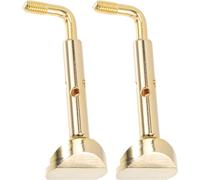 GARVALON 2pcs Chin Rest Screw Polishing Violin Chin Rest Metal Screws Professional Musical Instrument Part for Violin Support Instrument Helpers