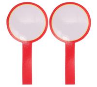 GARVALON 2Pcs Double-sided Erasable Scoreboard Paddle Handheld Writable Whiteboards for Sports Voting and Scoring Portable Design for Multi-use Game and Classroom Use