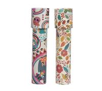 GARVALON 2pcs Educational Kaleidoscope, Colorful Cartoon Pattern, Rotating Visual Prism Suitable and Early Learning Random Style