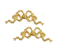 GARVALON 2pcs Elegant Resin Bow Decor for Wall Hanging Charming Home Art for Bedrooms and Entryways Versatile Craft Decoration for Picture Frames and Wall Adornment