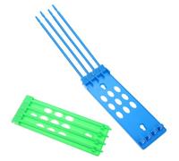 GARVALON 2pcs Hanging Pigeon Ring Rack Pigeon Band Holder Poultry Leg Bands Organizer for Racing Supplies with Blue and Green Foot Ring Storage Suitable for Homing and Racing Birds