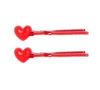 GARVALON 2Pcs Heart-shaped Snow Ball Clips Outdoor Winter Play for Smooth Edges Frostbite Protection Multi-use Snow Mold Maker for Sand and Mud Fun