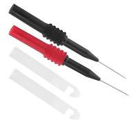 GARVALON 2pcs Insulation Piercing Testing Needles for Automotive Repair Mini Wire Piercing Probes with Protective Sleeve Non-destructive Multimeter Test Pins for Electrical and Industrial