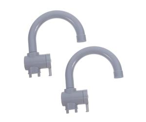 GARVALON 2pcs Kitchen Sink Faucet: Plastic Fake Simulation Faucets Toy Children Pretend Play Supplies Toys Role Playing Props For Home And Outdoor Use