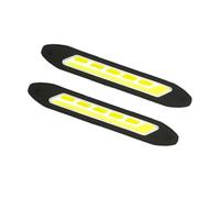GARVALON 2PCS LED Car Daytime Running Lights Silicone Strip Dual-color Turn Signal Drl with High Brightness Vibration Resistant Low Power Consumption Fit for Enhanced Safety