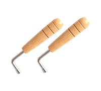 GARVALON 2Pcs Lyre Harp Tuning Wrenches Inner Quadrangular Spanner Music-making Accessory for Precise String Adjustment and Improved Tone Performance
